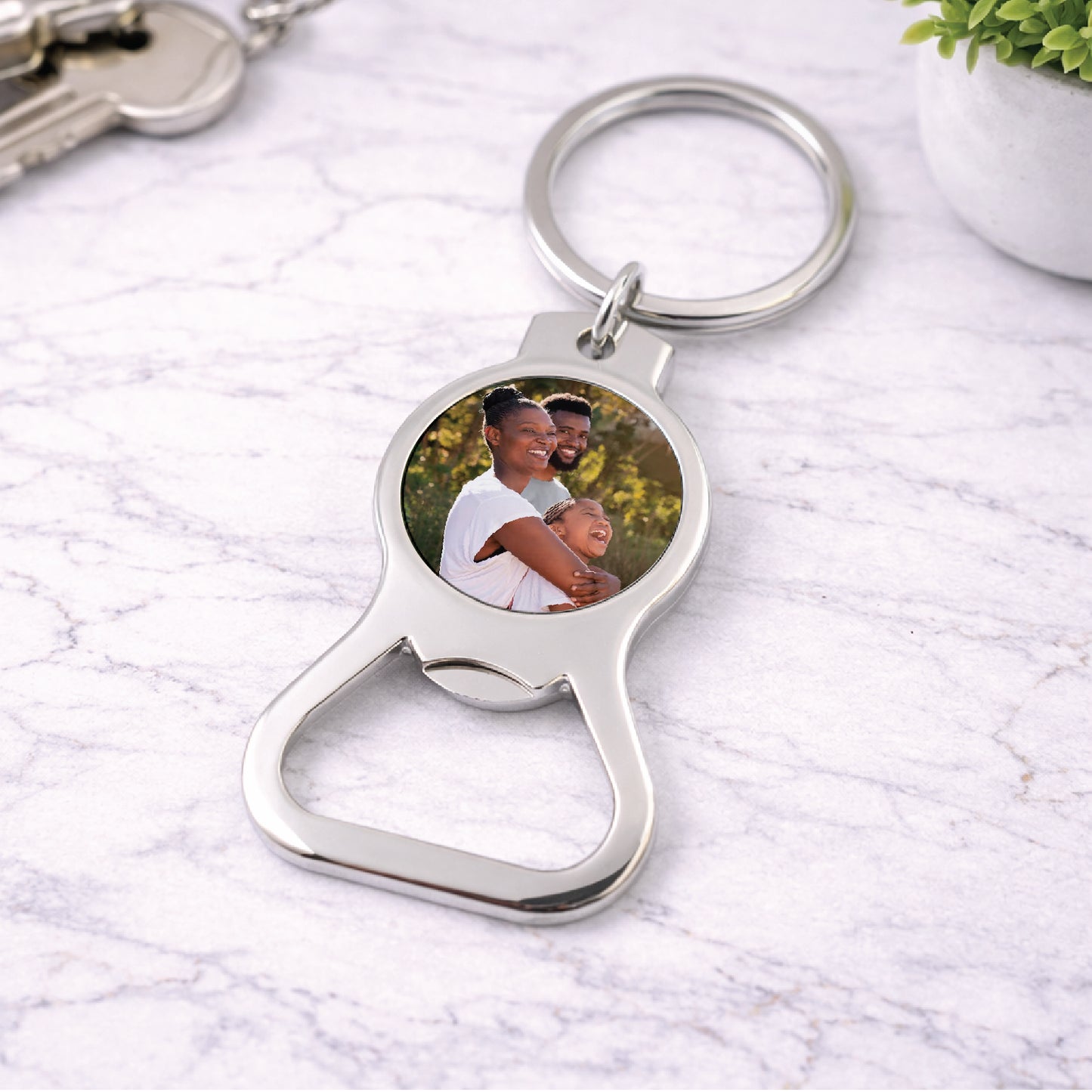 Printed Bottle Opener Keyring