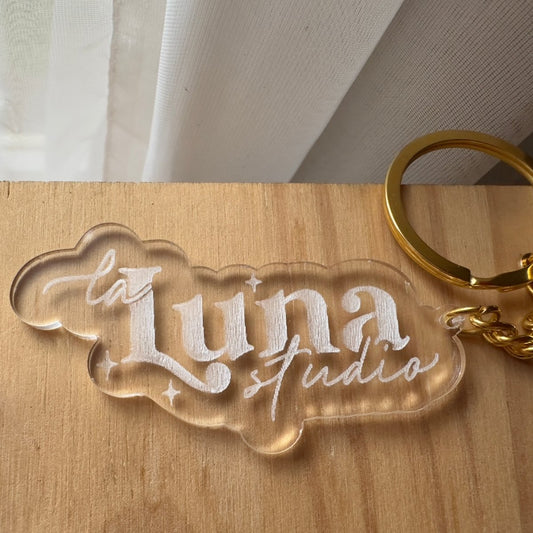 Custom Engraved Acrylic Photo Keyring