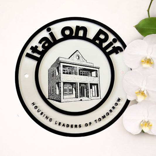 Circular Acrylic Sign - 35 x 35 cm