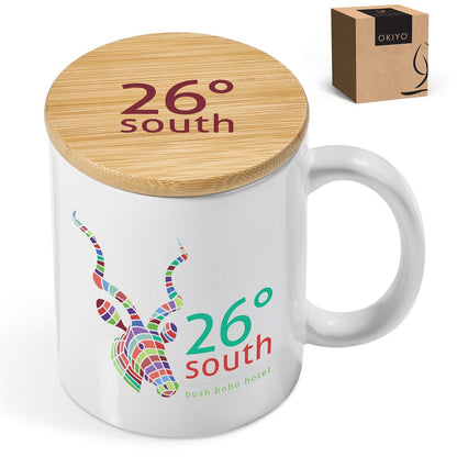Okiyo Sozo Bamboo & Ceramic  Sublimation Coffee Mug - 330ml
