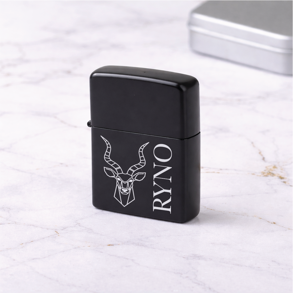 Custom Engraved Lighter - Kudu