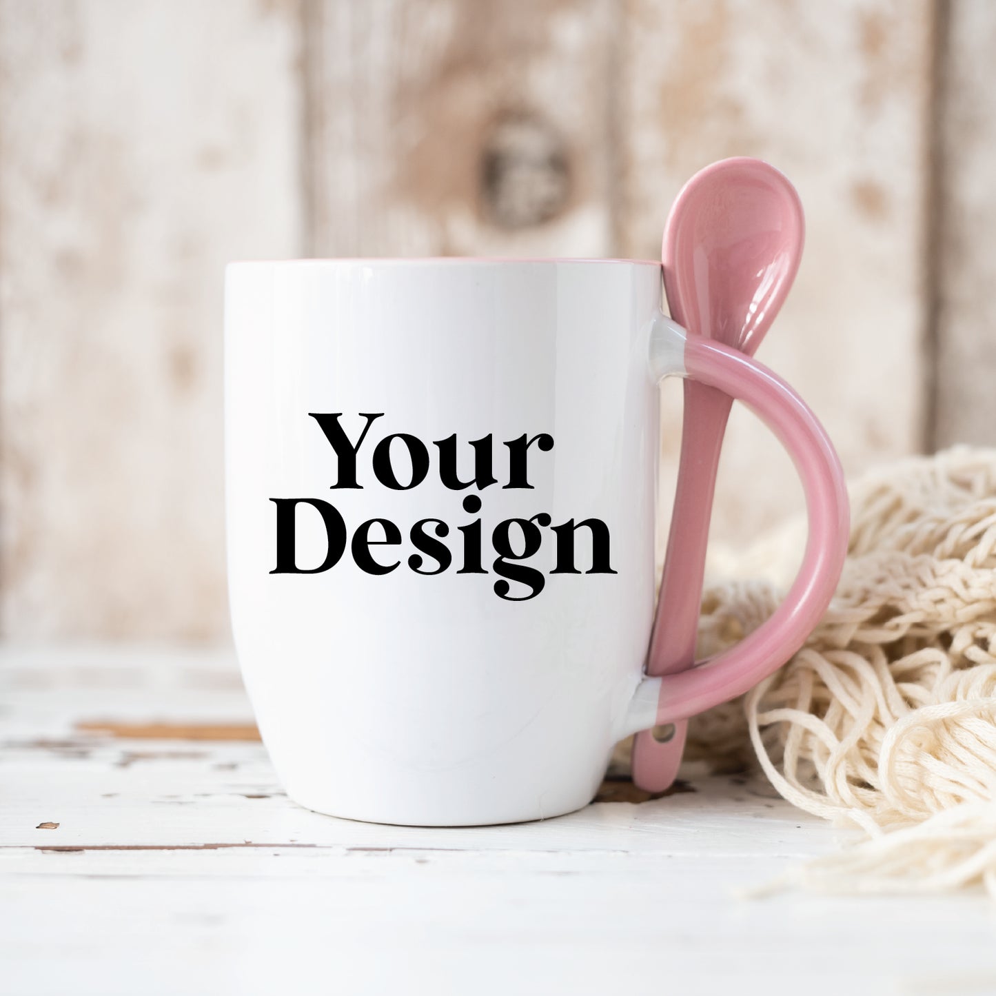 Personalised Mug with Spoon - 325ml