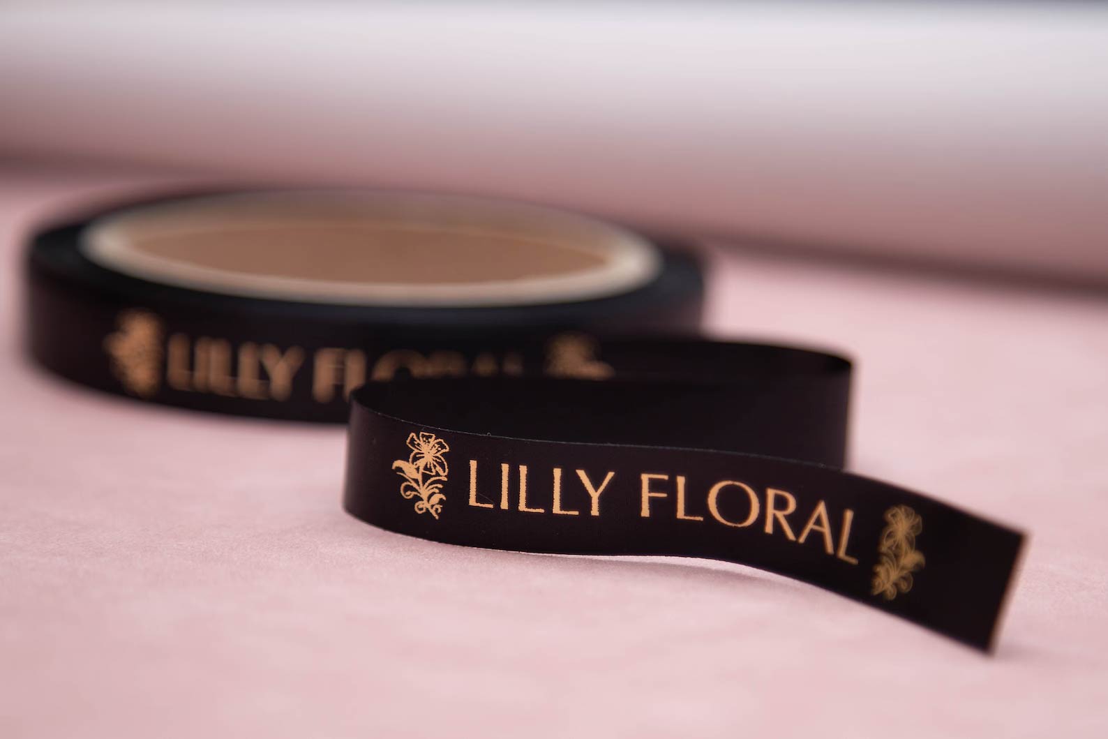 V Studio Ribbon Personalised Satin Ribbon - Priced Per Metre – Stellar Gift Studio
