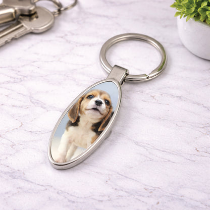 Printed Oval Bottle Opener Keyring