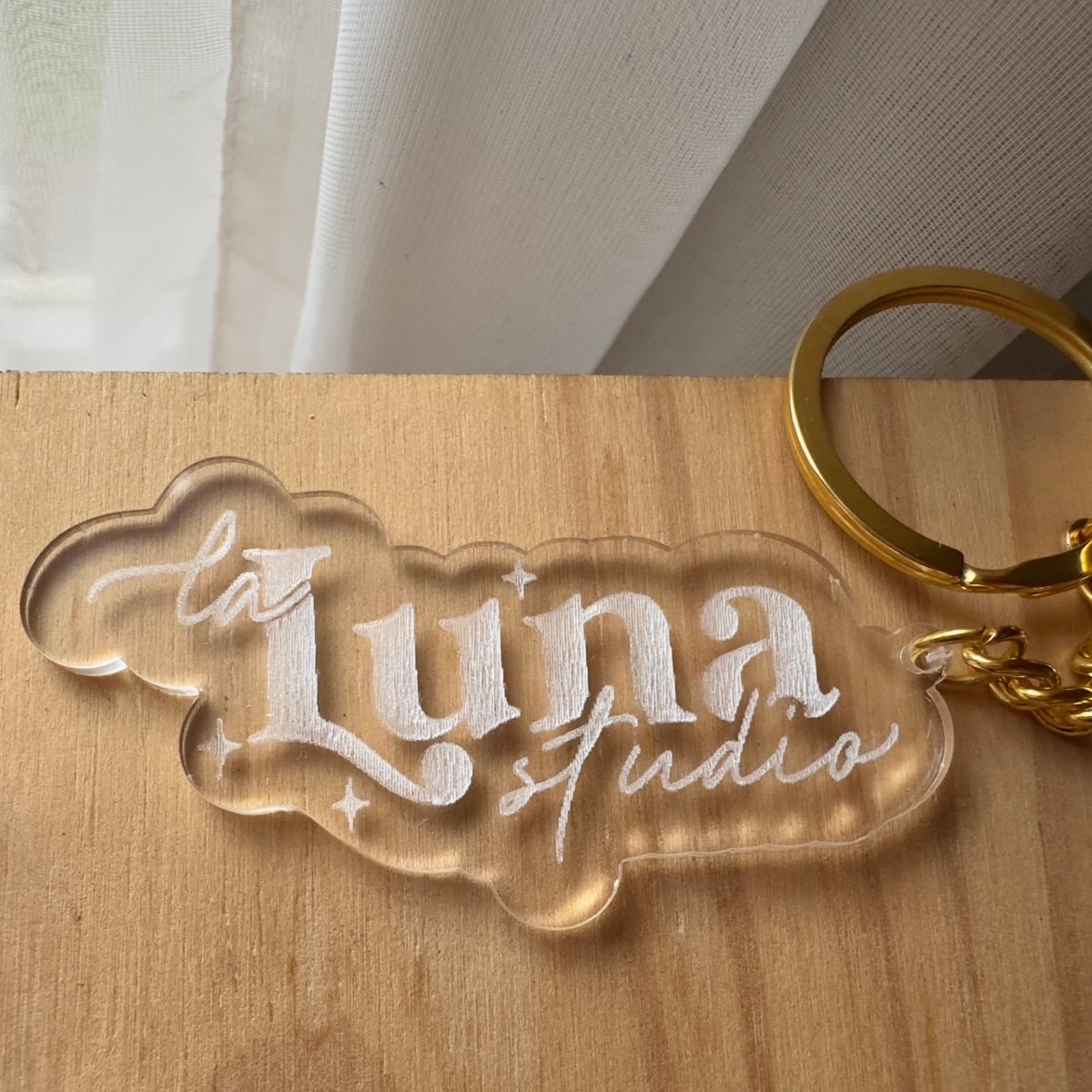 Custom Engraved Acrylic Photo Keyring